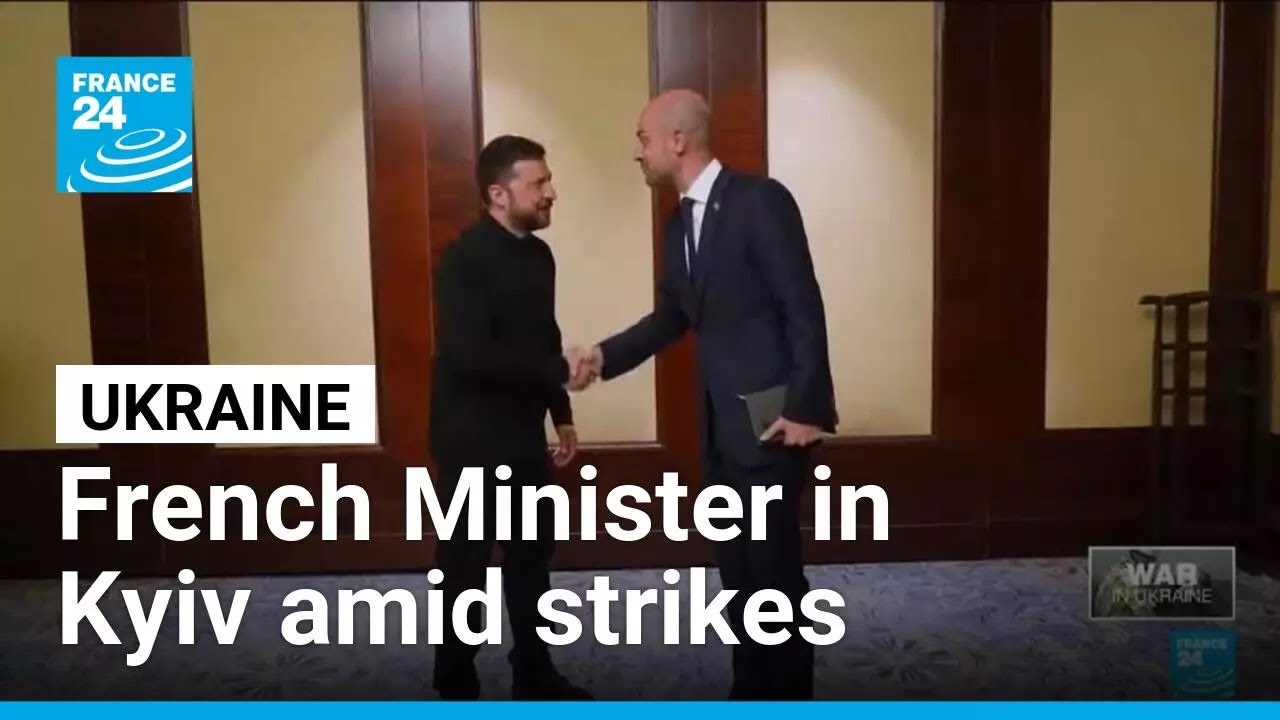 France's Minister in Ukraine for high-level talks amid strikes • FRANCE 24 English