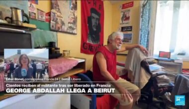 Activista propalestino, Georges Abdallah regresa a Líbano tras ser liberado en Francia