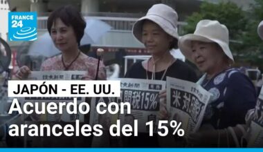 Japón y Estados Unidos llegan a un acuerdo comercial con aranceles del 15%