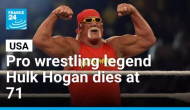 Pro wrestling legend Hulk Hogan dies at 71 • FRANCE 24 English