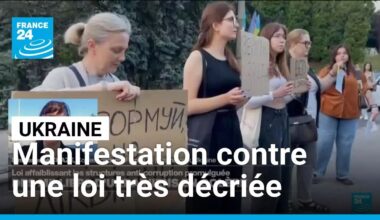 Ukraine : des milliers de manifestants contre la loi affaiblissant les structures anticorruption