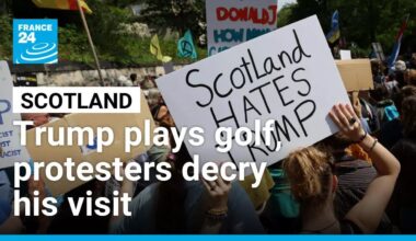 Scotland: Protester take to the streets to decry Trump's visit • FRANCE 24 English