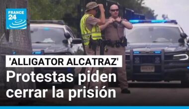 Una "jaula para perros": familiares de presos en 'Alligator Alcatraz' denuncian malos tratos