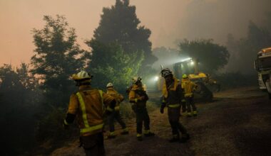 Spain and Portugal battle wave of wildfires as temperatures expected to rise