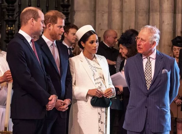 Harry and Meghan with King Charles