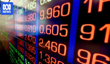 Markets live updates: ASX down after Wall Street slips from record high on tariff worries