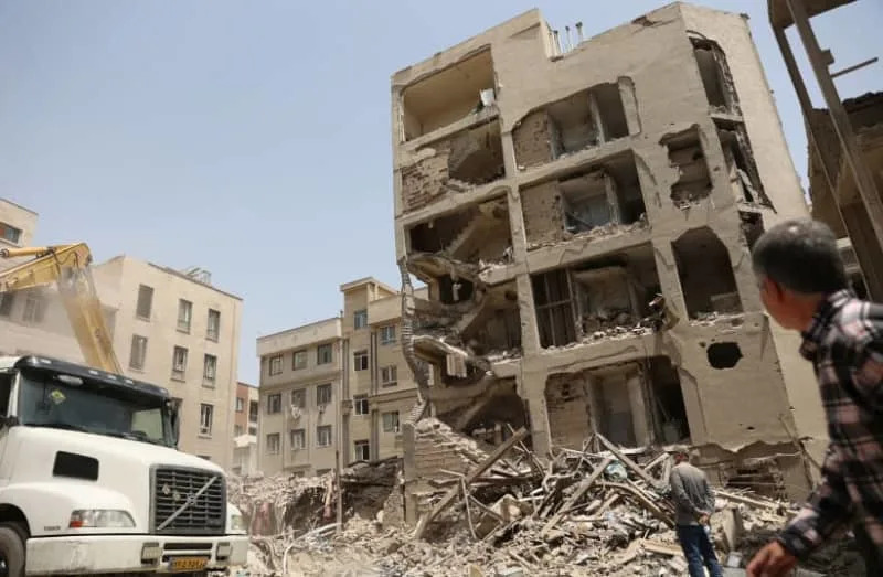 THE AFTERMATH of an Israeli strike on a building in Tehran, June 2025. (credit: WEST ASIA NEWS AGENCY/REUTERS)