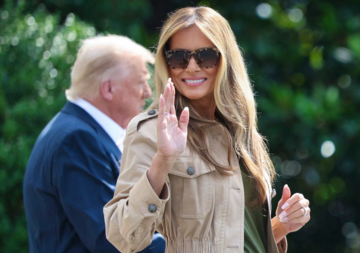 Donald Trump avec son épouse Melania.