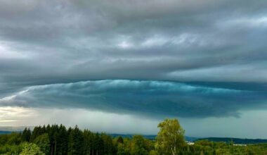Wetter: Kaltlufttropfen sorgt für Regen und unter 20 Grad