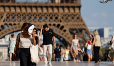 Paris extended a red alert for high temperatures on Tuesday, with the top of the Eiffel Tower shut, polluting traffic banned and speed restrictions in place as a searing heat wave grips Europe. Scientists say climate change is making such heat wave events more intense, frequent and widespread.