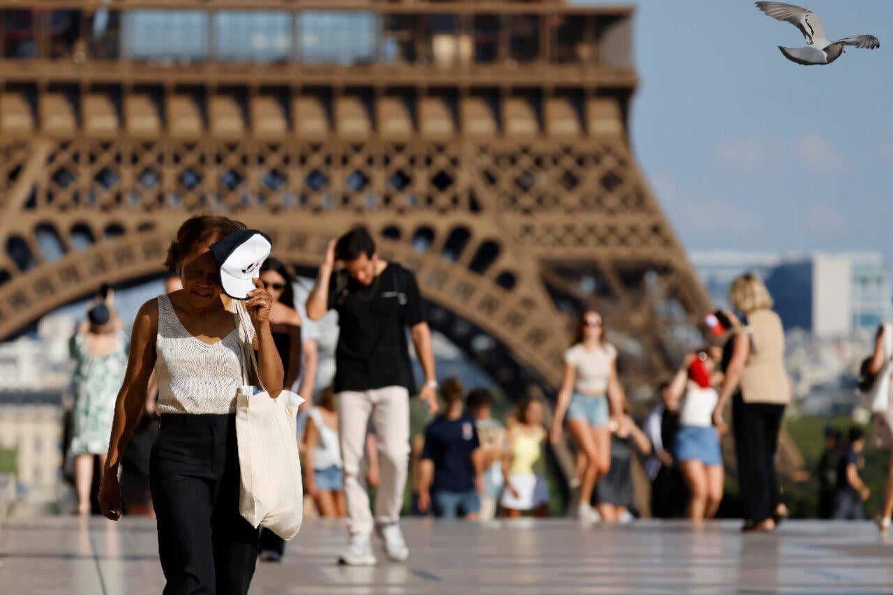 Paris extended a red alert for high temperatures on Tuesday, with the top of the Eiffel Tower shut, polluting traffic banned and speed restrictions in place as a searing heat wave grips Europe. Scientists say climate change is making such heat wave events more intense, frequent and widespread.