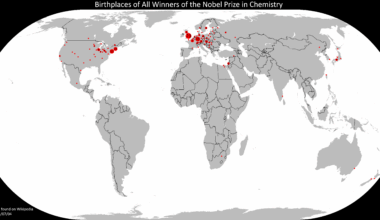 Birthplaces of All Winners of the Nobel Prize in Chemistry [OC]