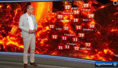 Weather map in Germany