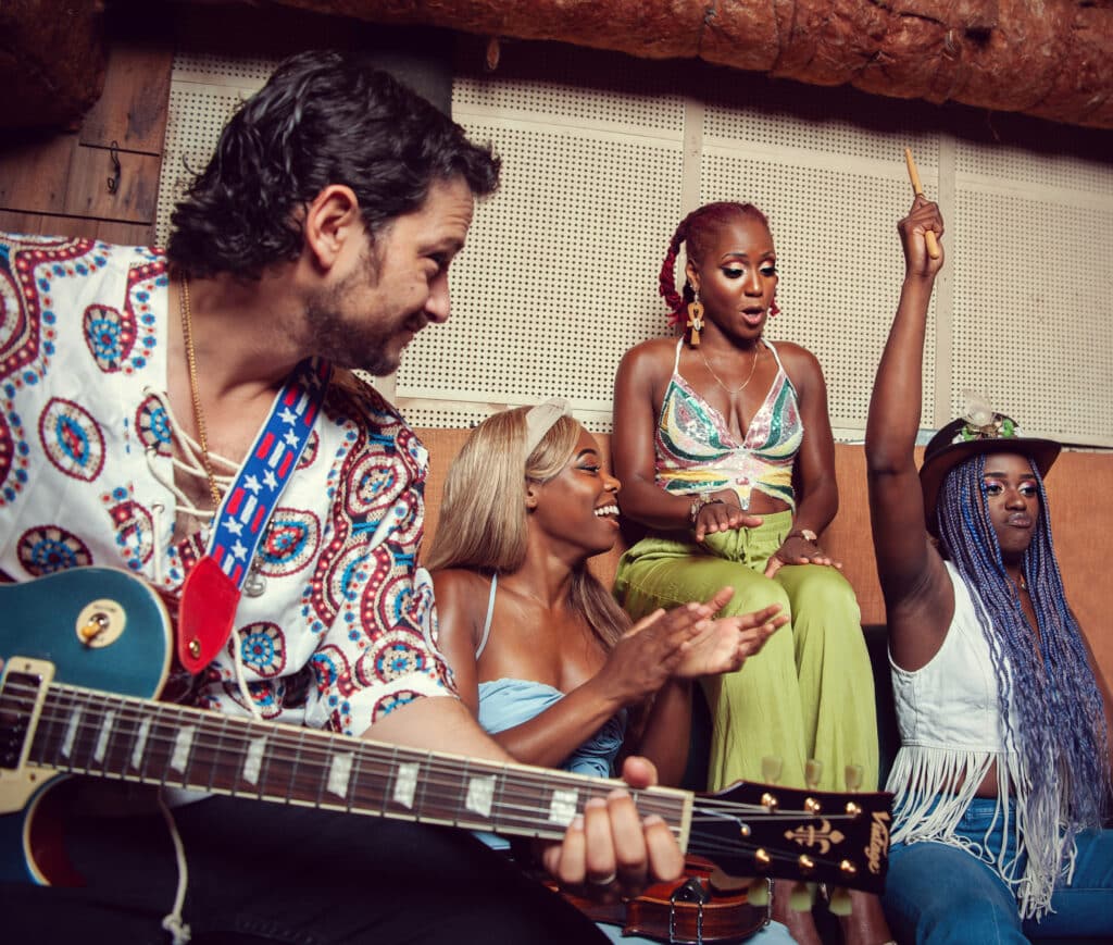 Southern Avenue members Tierinii Jackson Ori Naftaly, Tikyra Jackson, and Ava Jackson (Rory Doyle)