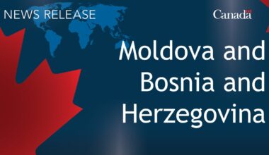 Parliamentary Secretary Oliphant to travel to the Republic of Moldova and Bosnia and Herzegovina