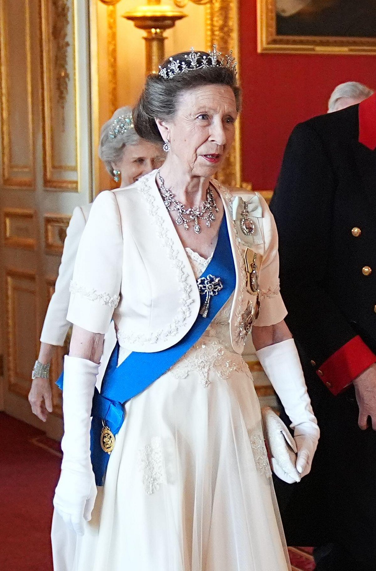 The Princess Royal attends a state banquet in honor of the President of France at Windsor Castle on July 8, 2025 (Aaron Chown/PA Images/Alamy)