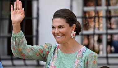Crown Princess Victoria of Sweden celebrates her birthday at Solliden Palace on Öland on July 14, 2025 (Mikael Fritzon/TT News Agency/Alamy)