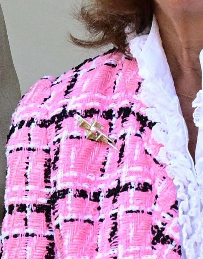 Queen Silvia of Sweden celebrates Crown Princess Victoria's birthday at Solliden Palace on Öland on July 14, 2025 (Jonas Ekströmer/TT News Agency/Alamy)