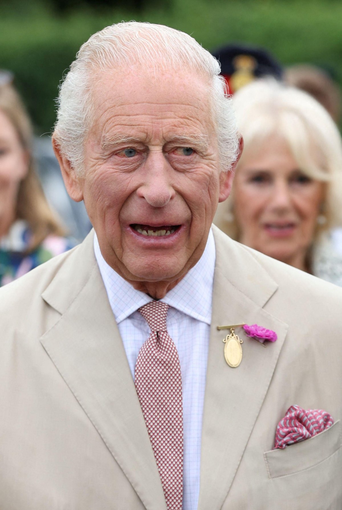 King Charles III visits the National Stud in Newmarket on July 22, 2025 (Chris Radburn/PA Images/Alamy)
