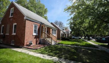 Pope Leo XIV’s childhood home is seen in Dolton, Illinois, May 9, 2025.