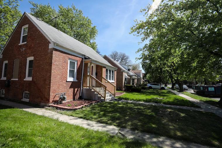 Pope Leo XIV’s childhood home is seen in Dolton, Illinois, May 9, 2025.