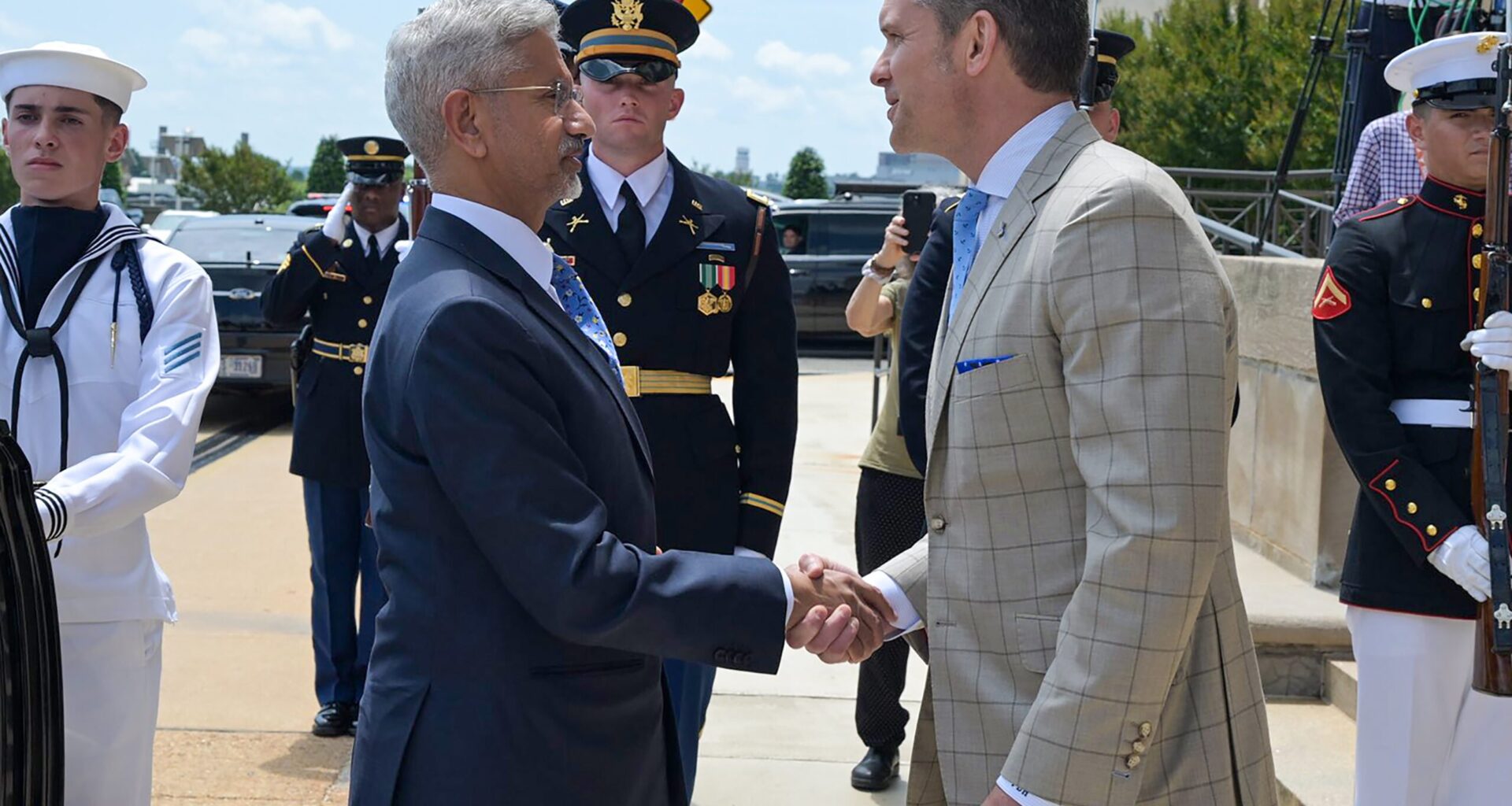 Washington DC: EAM Jaishankar Meets US Secretary of Defense Pete Hegseth #Gallery