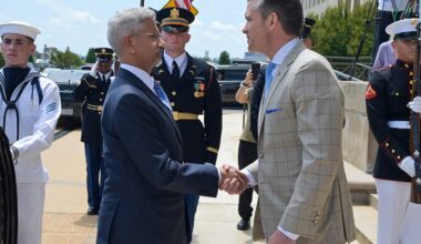 Washington DC: EAM Jaishankar Meets US Secretary of Defense Pete Hegseth #Gallery