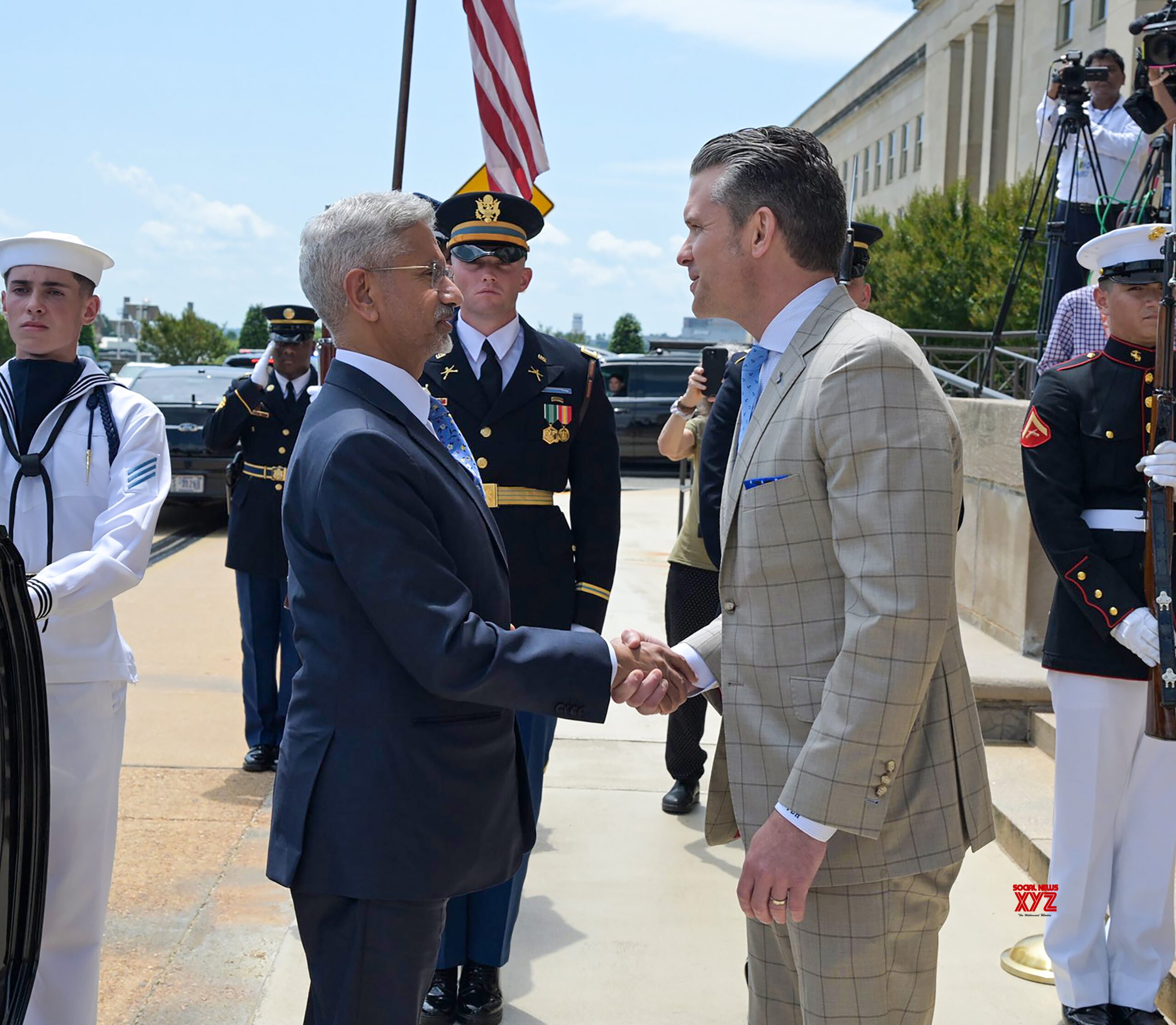 Washington DC: EAM Jaishankar Meets US Secretary of Defense Pete Hegseth #Gallery