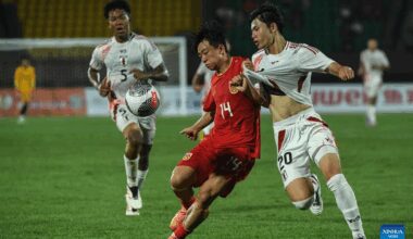 CFA Team China Shenyang Peace Cup International Tournament 2025: China vs. Japan-Xinhua
