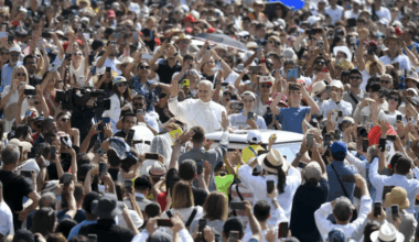 Pope Leo greets throngs of faithful in St. Peter’s Square on June 11, 2025.