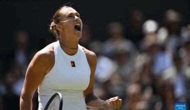 Aryna Sabalenka vs. Laura Siegemund-Xinhua