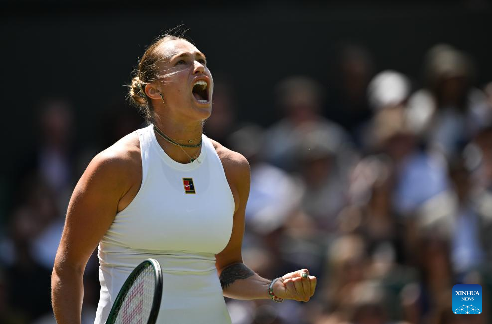 Aryna Sabalenka vs. Laura Siegemund-Xinhua