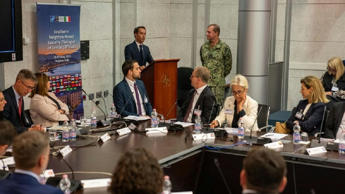 El Diálogo de Seguridad de Altos Funcionarios de la OTAN para la Vecindad Sur celebrado en Nápoles contó con la presencia de representantes de los países socios y de diferentes organizaciones regionales - PHOTO/OTAN