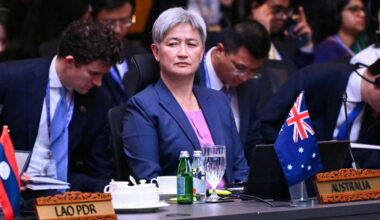 Australia's Foreign Minister Penny Wong attends the 15th East Asia Summit