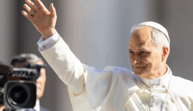 Pope Leo XIV greets pilgrims at the Wednesday general audience in St. Peter’s Square on June 25, 2025.