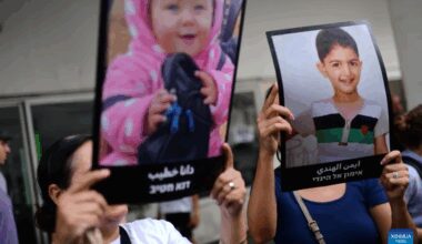 Protesters in Tel Aviv call for lifting of all restrictions on humanitarian aid to Gaza Strip-Xinhua