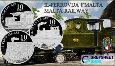 enlarged image for Malta. New Three-Coin Silver Proof Set Highlights the History of Early Rail Travel