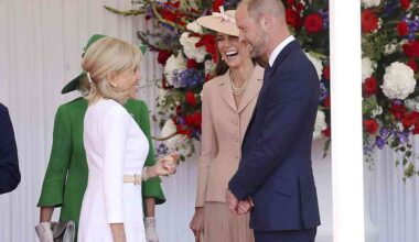 British royal family welcomes French leader, wife to UK