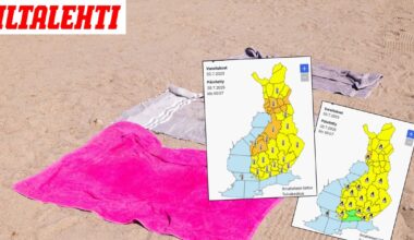 Koko Suomi helottaa nyt keltaisena – Jos menet ulos, ota nämä varoitukset huomioon