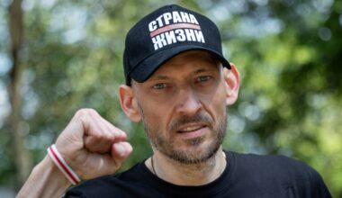Belarus opposition activist Sergei Tikhanovsky was released in a shock deal last month (Wojtek RADWANSKI)