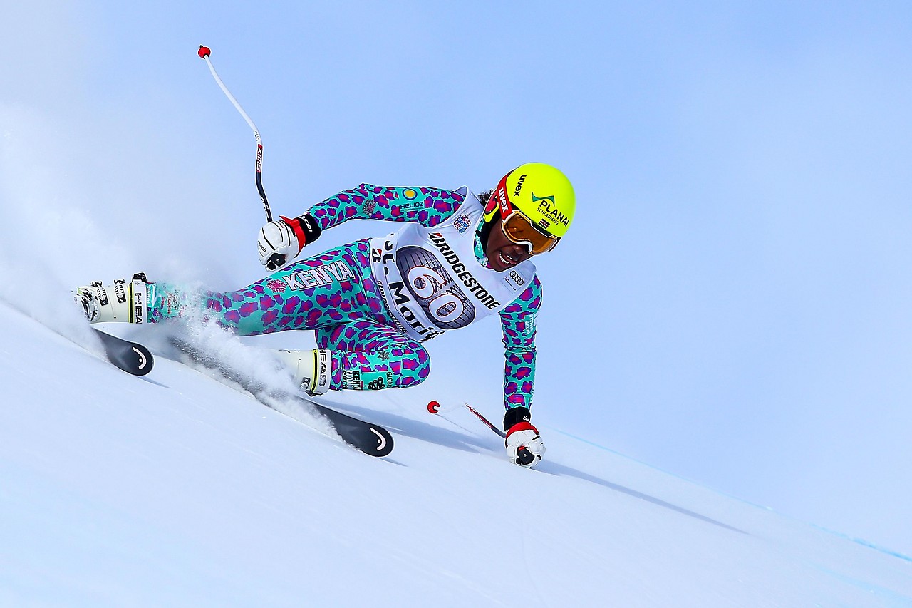Skifahrerin Sabrina Simader (KEN)