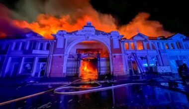 Russian Drone Strike Destroys Residential Building in Odessa