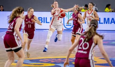 Latvijas basketbolistes nodrošina maču par devīto vietu Eiropas U-18 čempionātā
