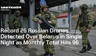 Record 26 Russian Drones Detected Over Belarus in Single Night as Monthly Total Hits 96 — UNITED24 Media