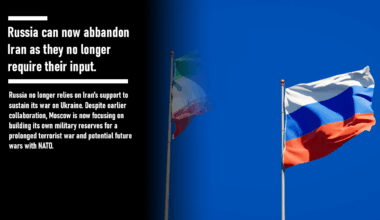 Russia no longer relies on Iran's help to continue its war on Ukraine. Despite previous coordination, Moscow is now focusing on developing its own military reserves in preparation for a long-term terrorist war and potential future confrontations with NATO.