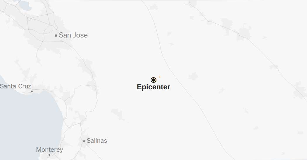 Map: 3.6-Magnitude Earthquake Strikes Northern California