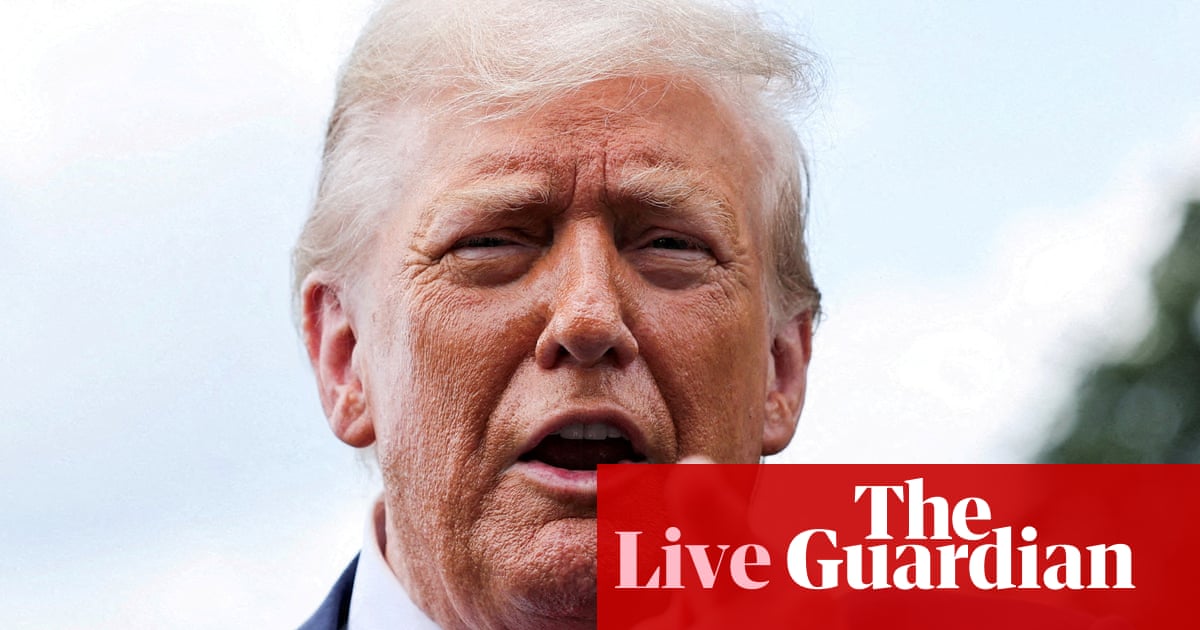 Trump threatens to sue WSJ over Epstein sketch claims – US politics live | US news