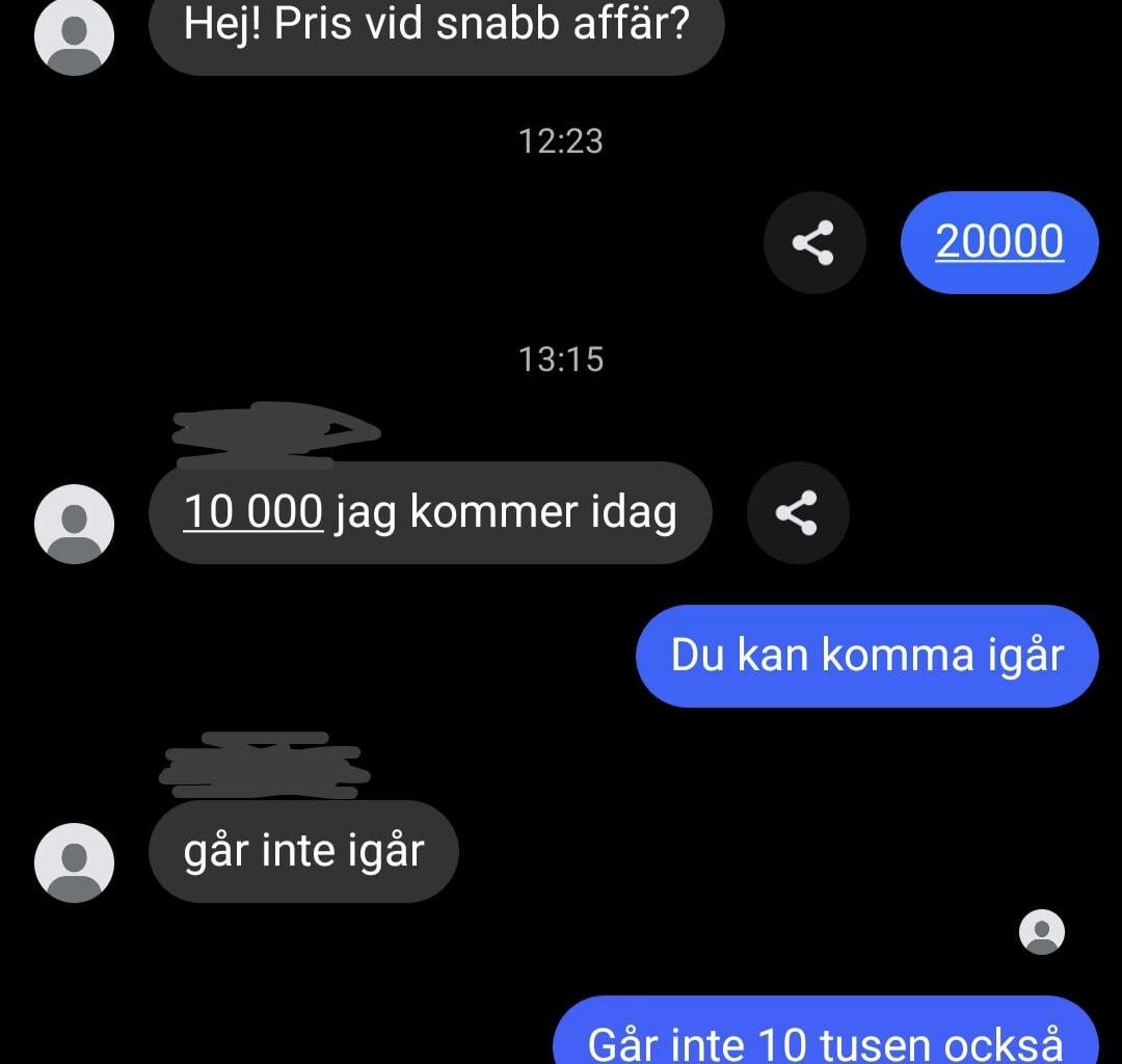 Så kan det vara