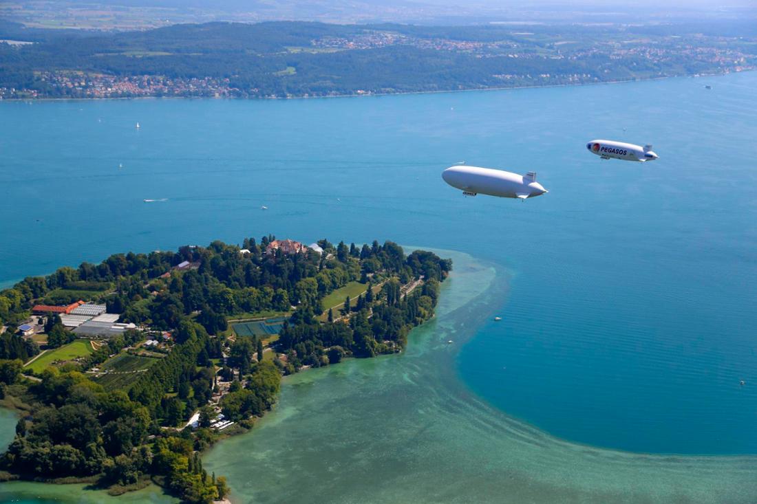 Zeppelin über dem Bodensee, diese Sehenswürdigkeiten sind einen Besuch wert