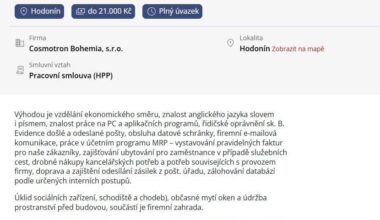 Průměrné požadavky podnikatelů v ČR a pak, že se mladým nechce pracovat